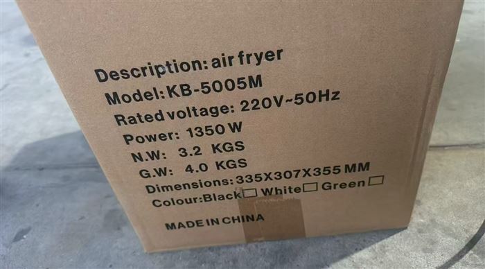 Export-grade air fryer 220v 1300 units low price